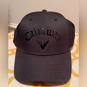 Callaway Black Polyester Ball Cap with Velcro Back